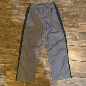 Mens Gray Starter Athletic Wind Pants 